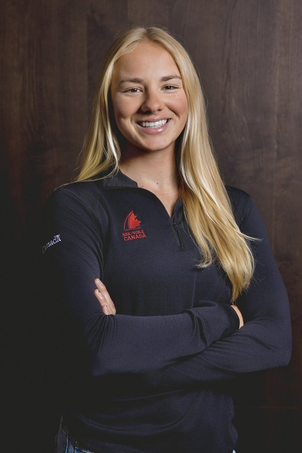 Portrait of Annie Balasubramanian in her Sail Canada team top.