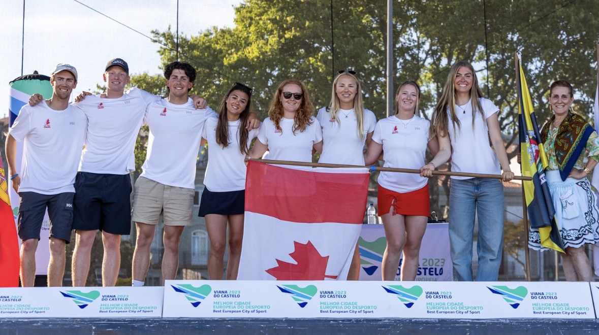 Team Canada at the 2024 ILCA U21 World Championships opening ceremony.
